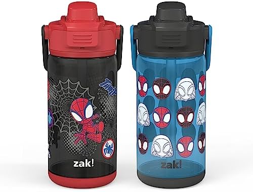 Zak Designs Marvel Spidey Water Bottle 2-Pack Set