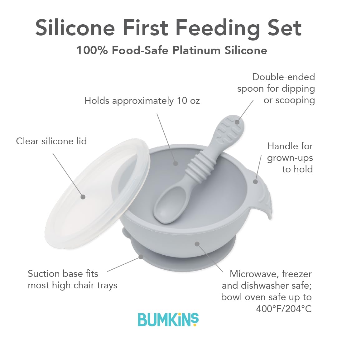 Bumkins Baby Bowl with Suction 4 Months Up