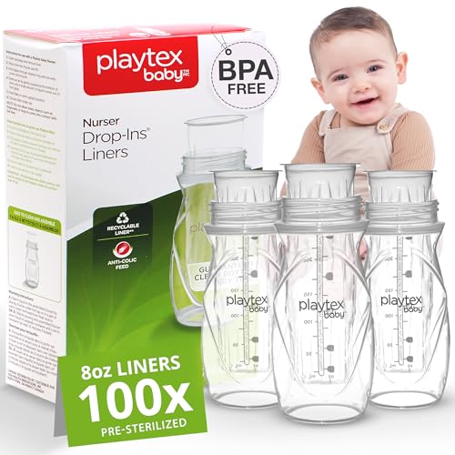 Playtex Baby Nurser Disposable Drop-Ins Bottle Liners 8 Oz 100 Count
