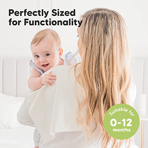KeaBabies Organic Burp Cloths 6-Pack Neutrals