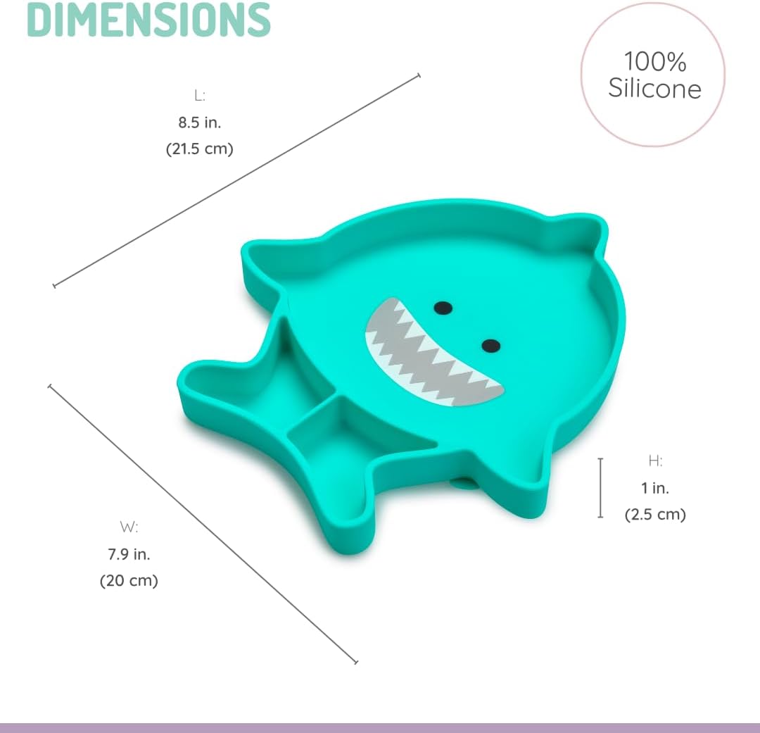 melii Divided Silicone Suction Plate for Babies and Toddlers