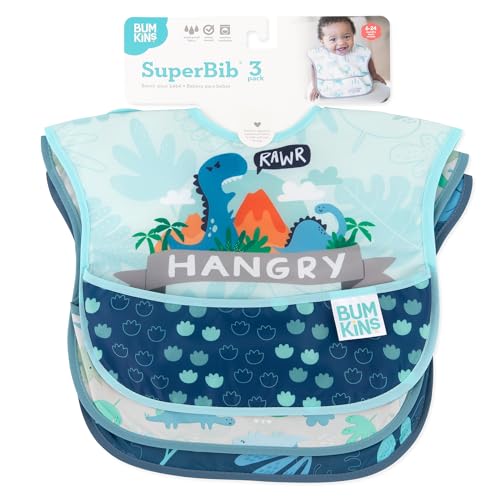 Bumkins Baby Bibs for Boys and Girls 3-Pack Set