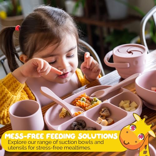 Muqee Peeko 10 Piece Baby Safe Silicone Feeding Set