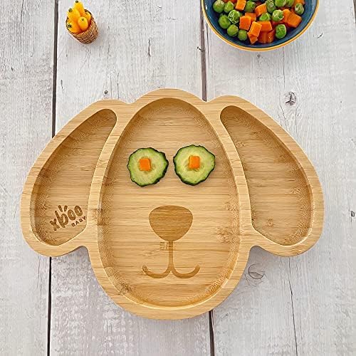 Xboo Toddler Bamboo Suction Plates BPA Free