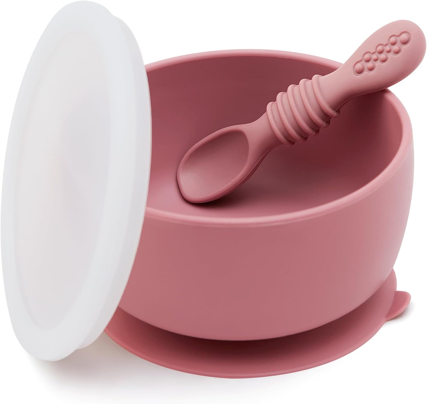 SAMiGO Silicone Baby Bowl and Spoon Set for 6 Months 1