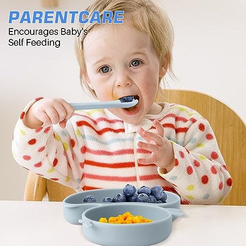 Nohlerlife Baby Suction Plate with Fork Spoon