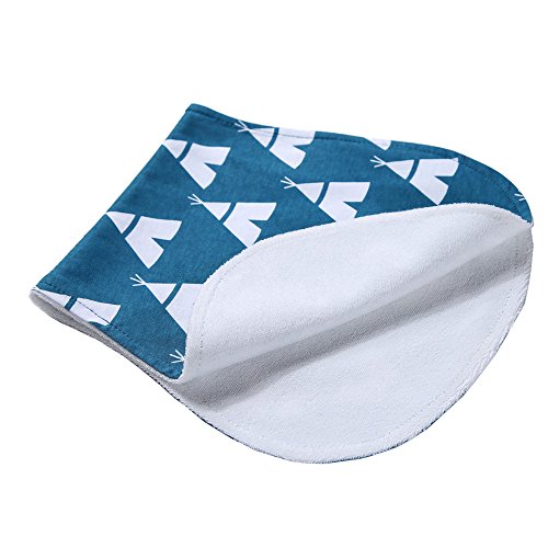 Arnzion Baby Burp Cloths 4 Pack Curved Soft Absorbent 1