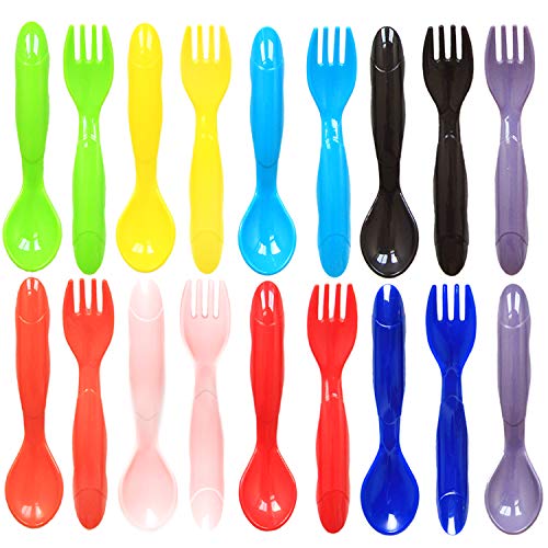 Youngever 36 Pcs Plastic Toddler Utensils Set 1