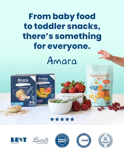 Amara Carrot Raspberry Smoothie Melts - 6 Resealable Bags