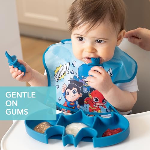 Bumkins Baby Utensils Set - Batman Blue 6 Months