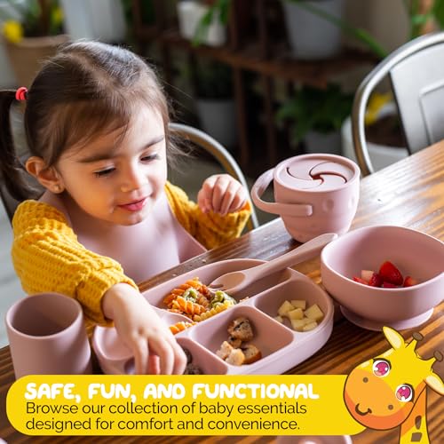 Muqee Peeko 10 Piece Baby Safe Silicone Feeding Set