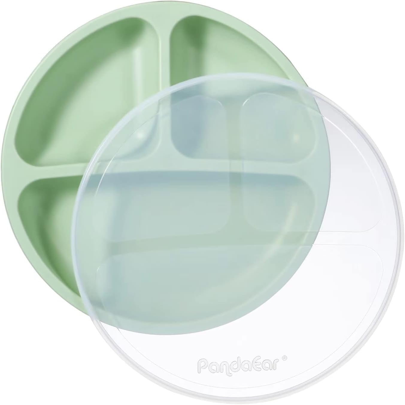 PandaEar Silicone Suction Plates for Babies 3 Pack