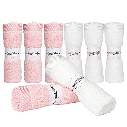 Sweet Child 8-Pack Baby Washcloths - Super Soft Rayon