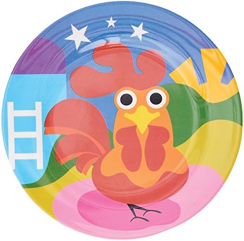 French Bull 4pc Farm Plate Set for Kids