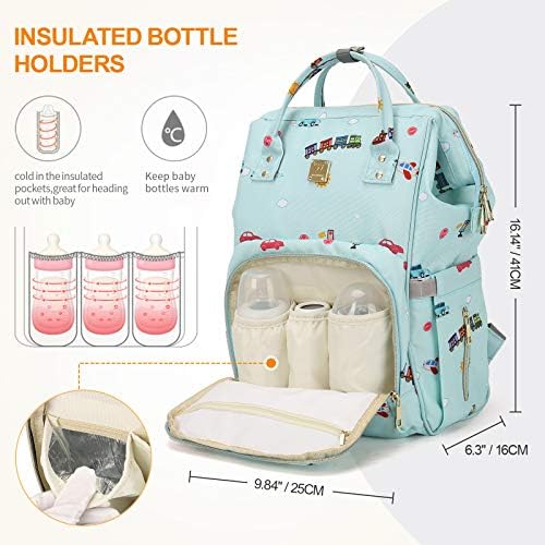Camillemma Diaper Backpack with USB Charging Port