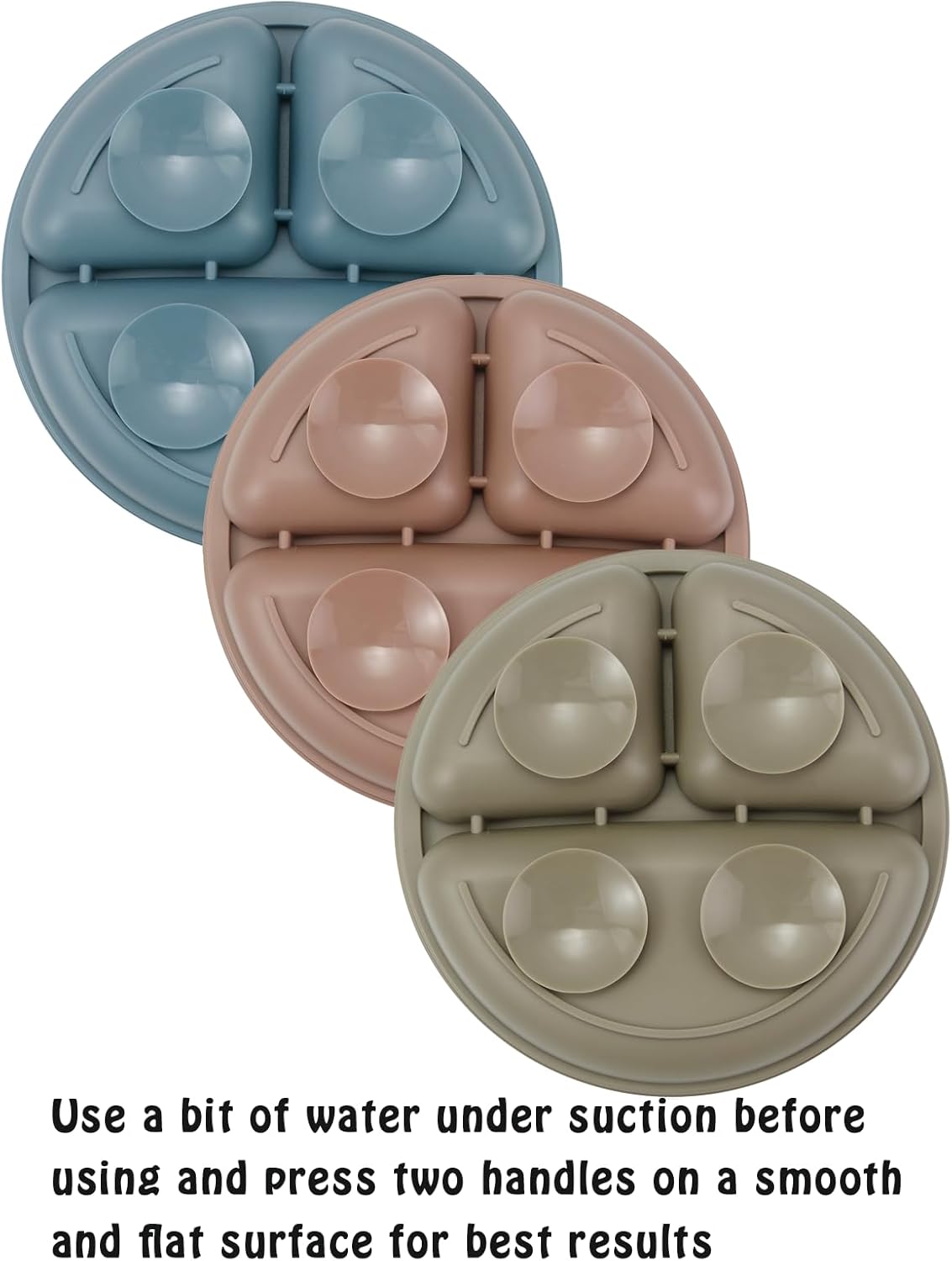 PandaEar Baby Feeding Set - 3 Plates 3 Spoons BPA-Free