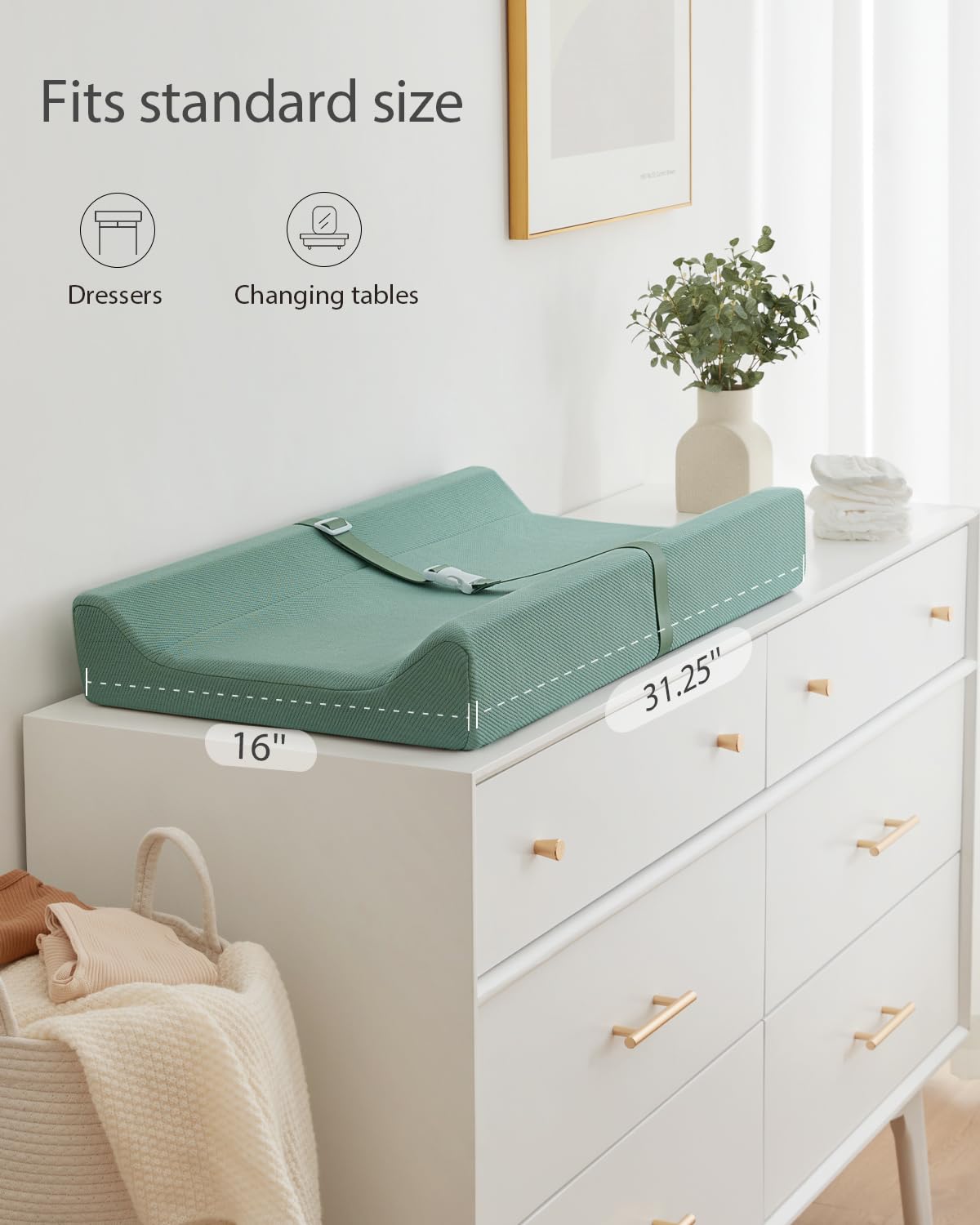 Blissful Diary Portable Changing Pad with Waterproof Lining and Soft Cover