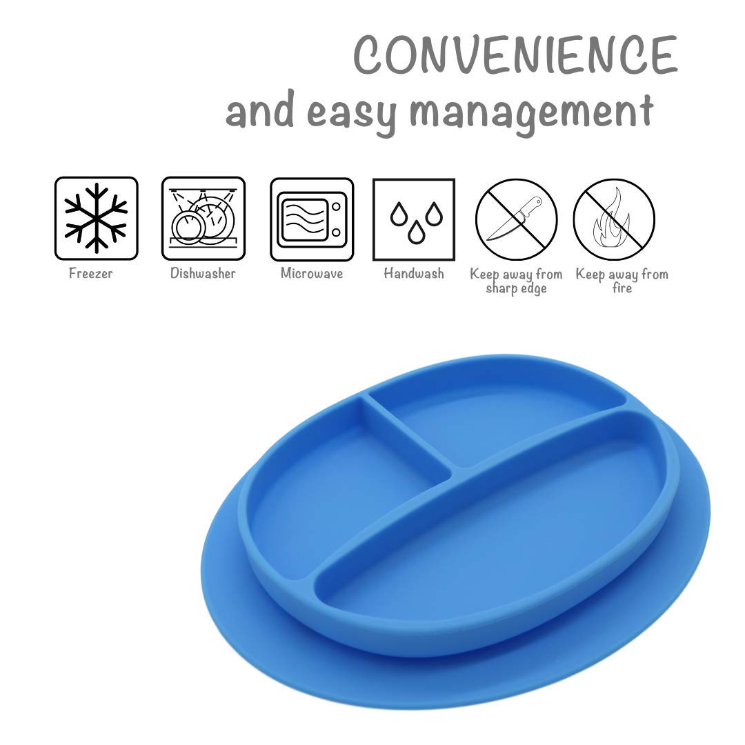 Kcuina Suction Plate for Baby Toddler