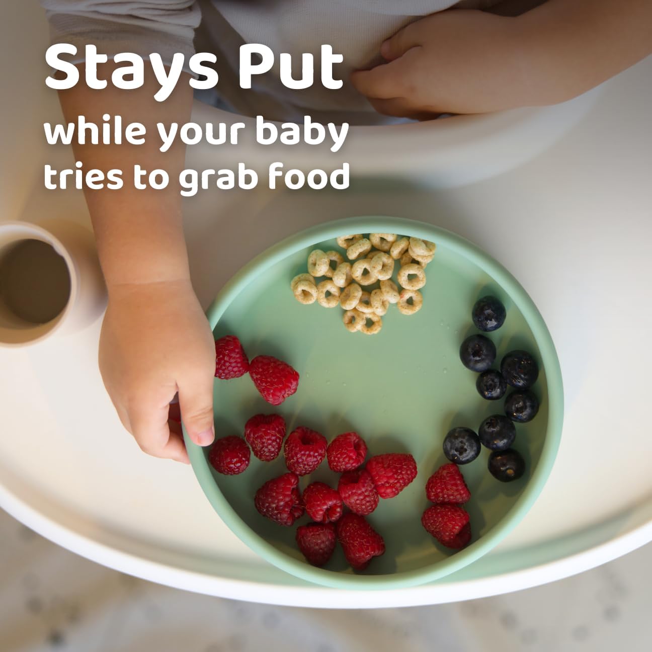 APLAINR Blue Hour Weighted Silicone Toddler Plate