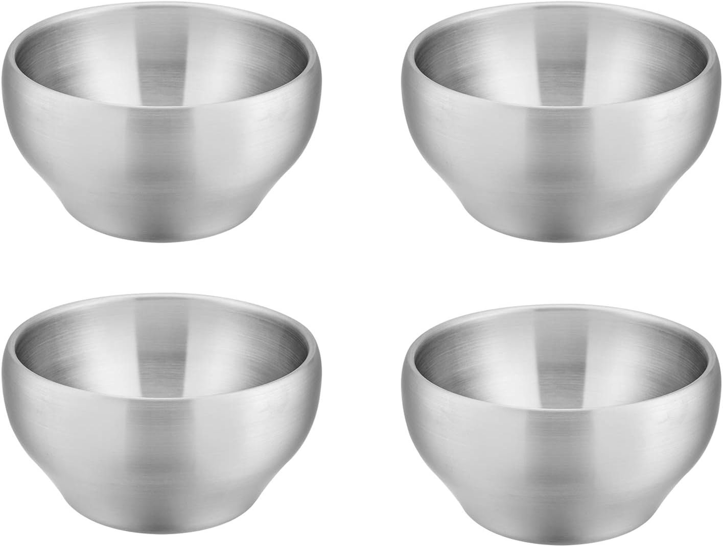 E-far Kids Bowls Set of 4 12 Ounce Insulated Shatterproof Matte Finish