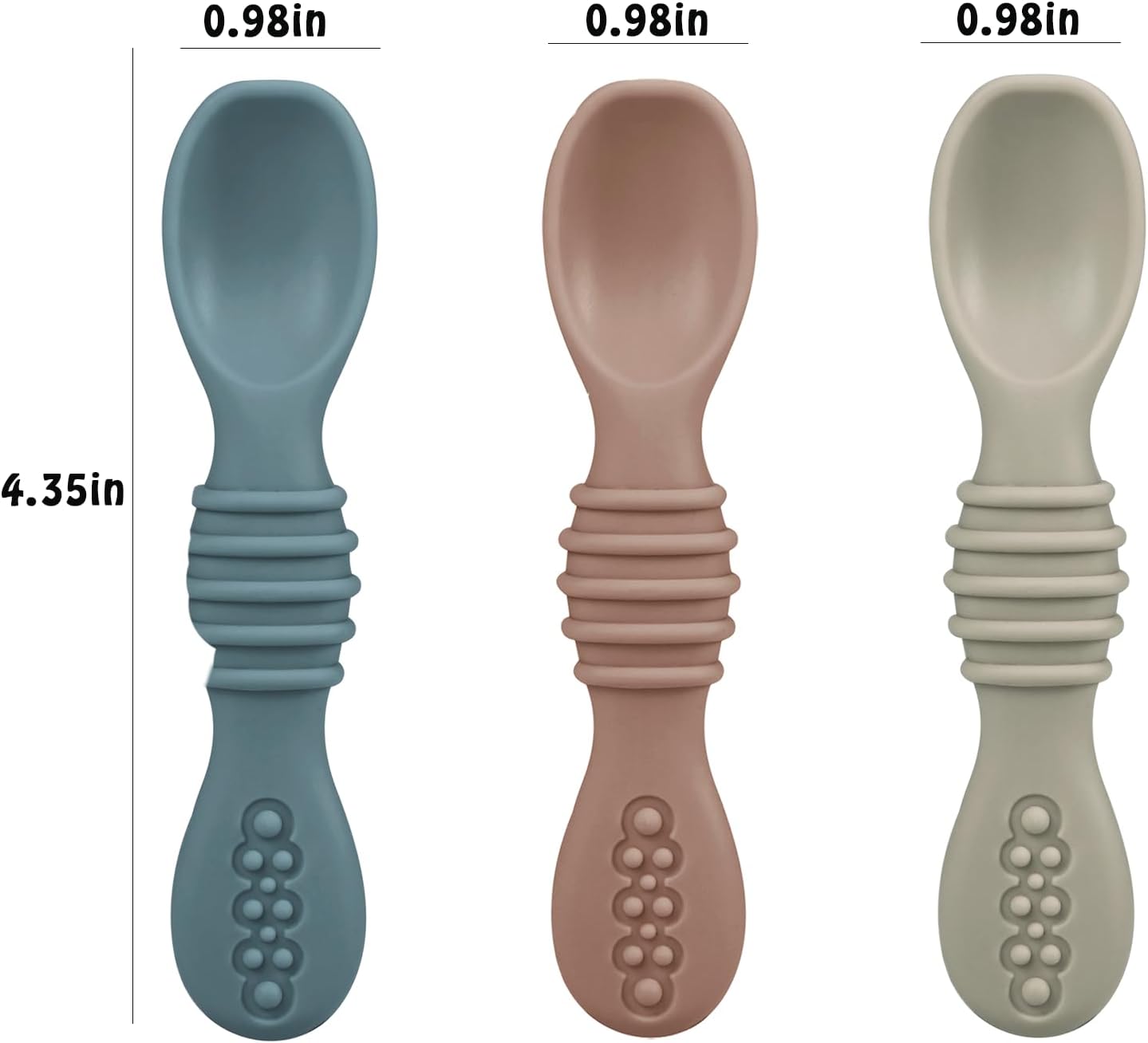 PandaEar Baby Feeding Set - 3 Plates 3 Spoons BPA-Free