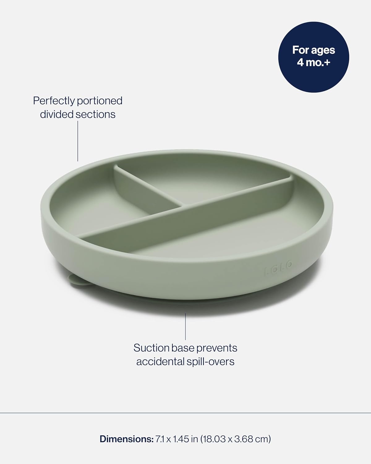 Lalo Suction Plates 2 Pack - BPA-Free Safe for Toddlers