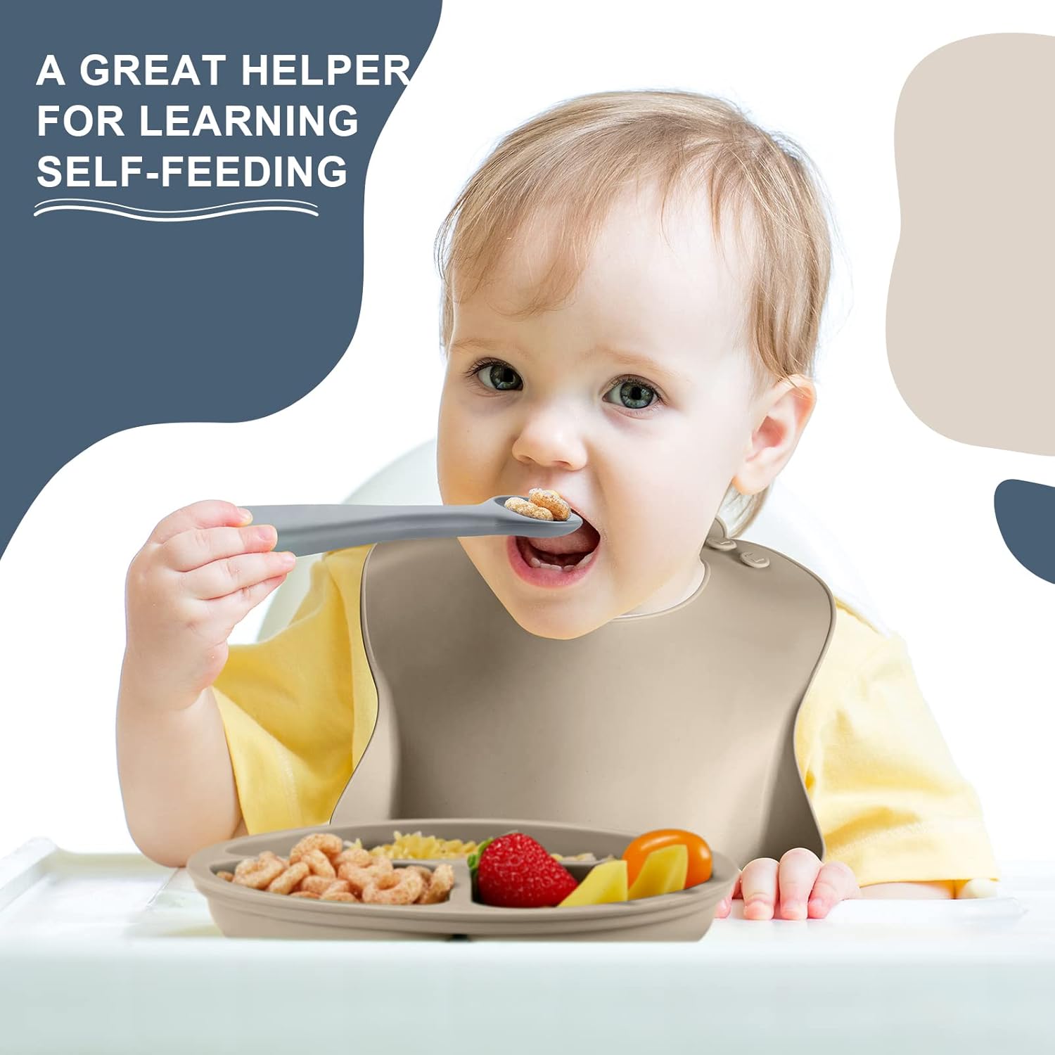 Potchen 10 Pack Silicone Baby Feeding Set 1