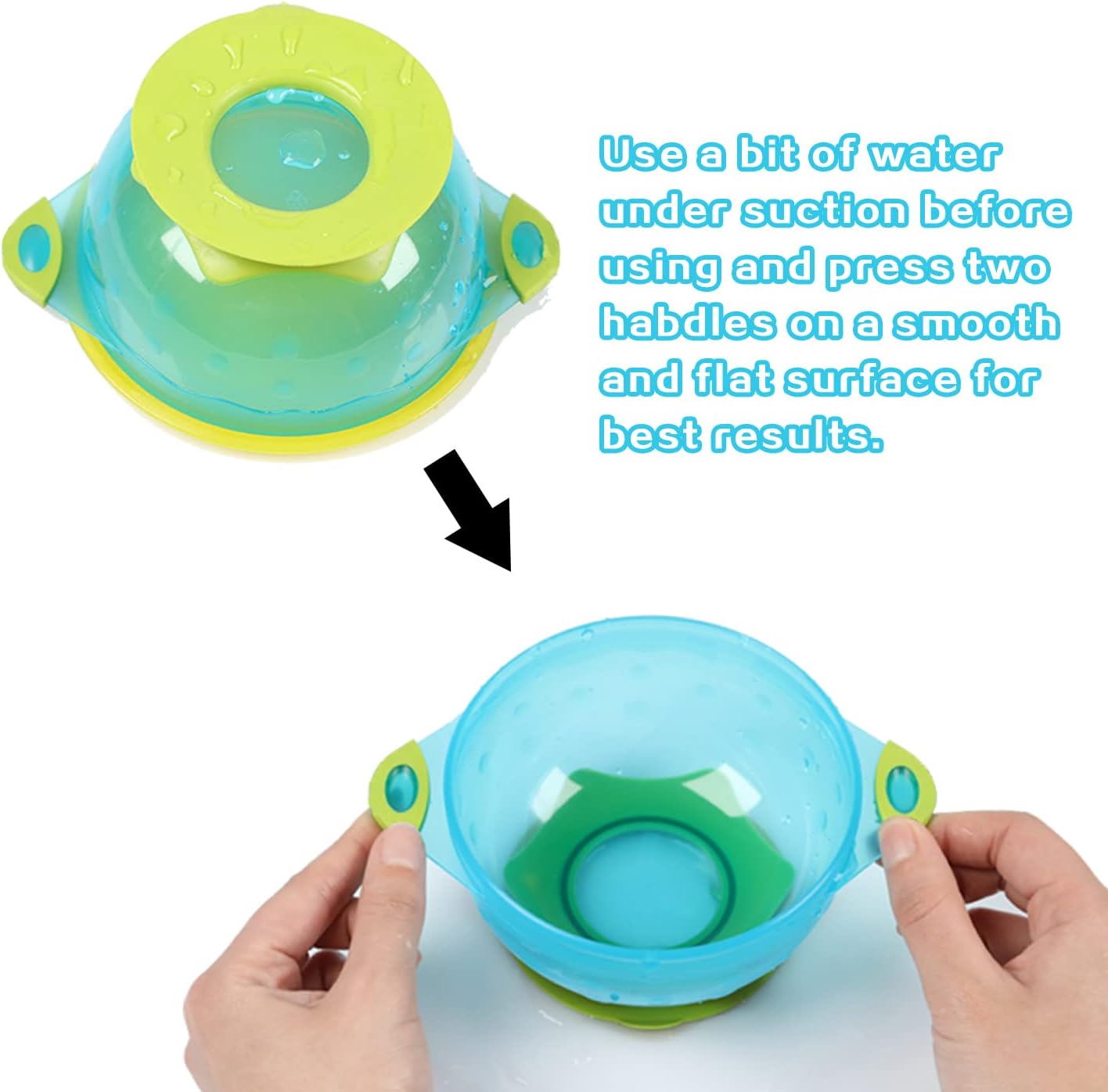 PandaEar Spill Proof Stackable Baby Suction Bowls 3 Sizes
