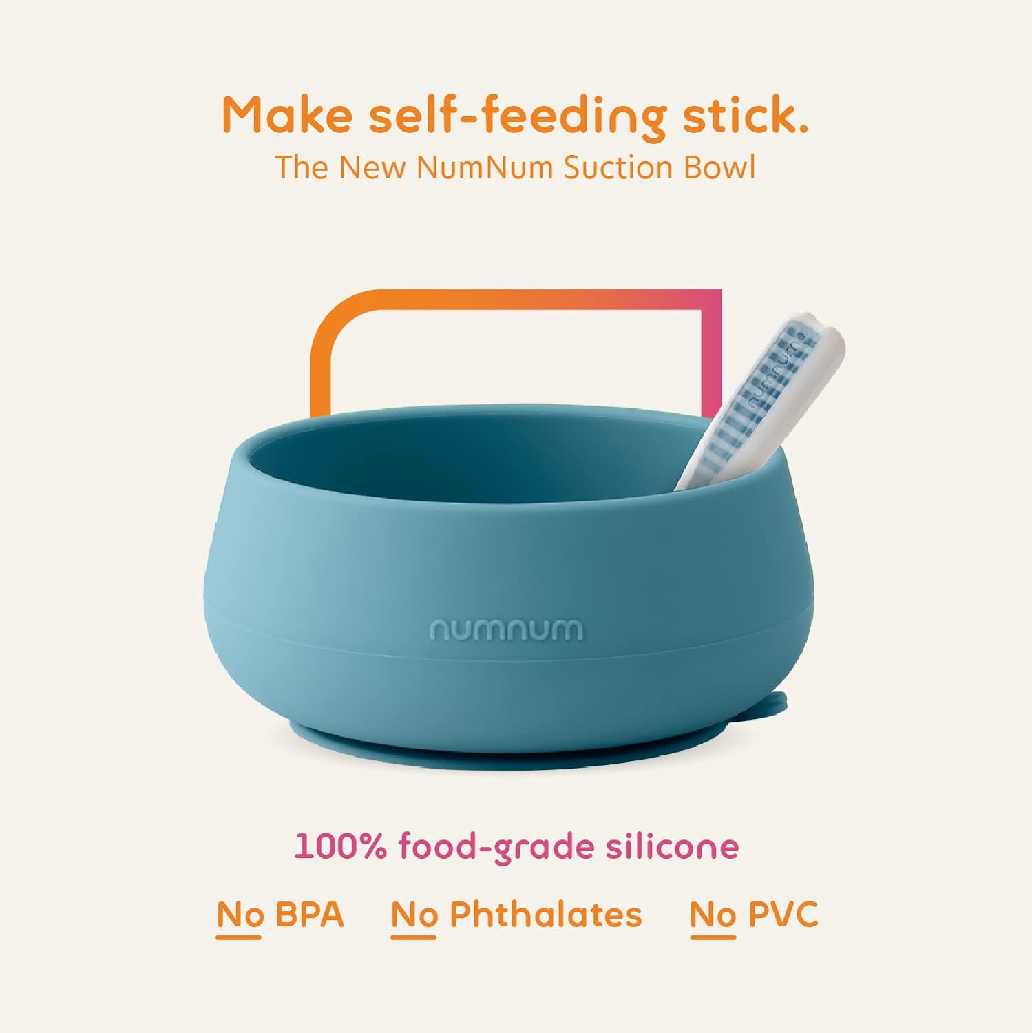 NumNum Suction Bowls for Babies Toddlers BPA-Free Microwave Safe