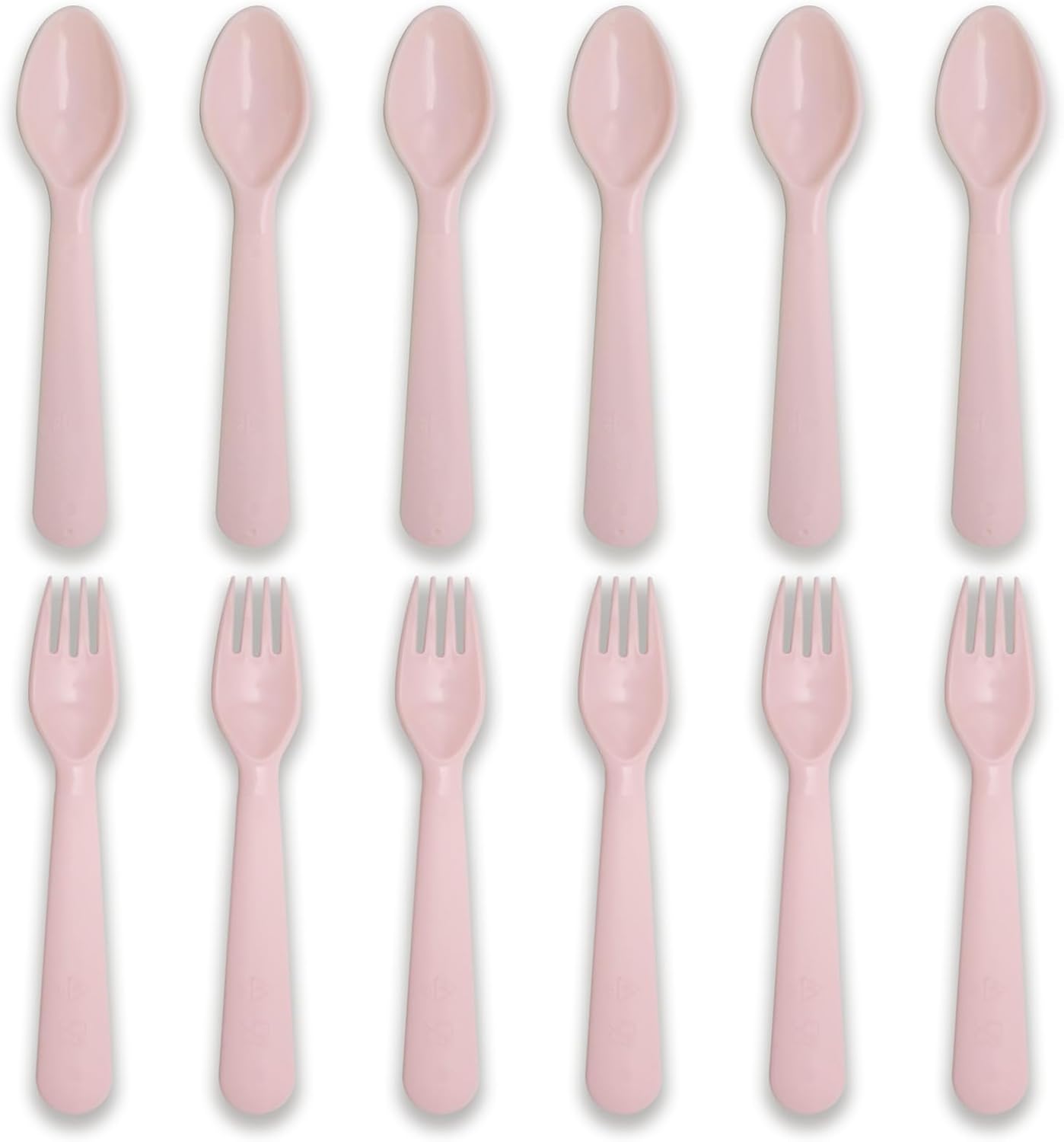 12 Pcs BPA Free Toddler Utensils Set - Pink