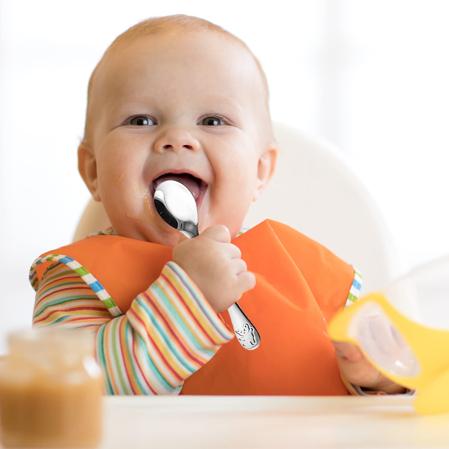 HOMEFAVE 15-Piece Toddler Silverware Set