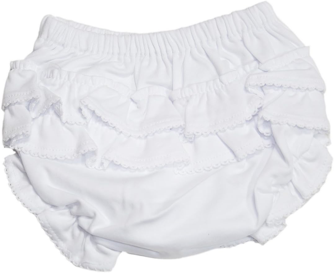 Kissy Kissy Basic Diaper Cover with Ruffle White