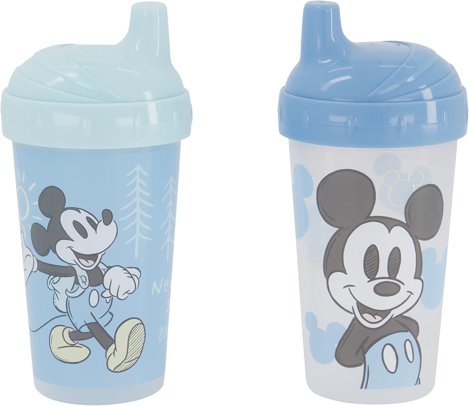 Disney Toddler Sippy Cups Pack of Two with Straw and Lid