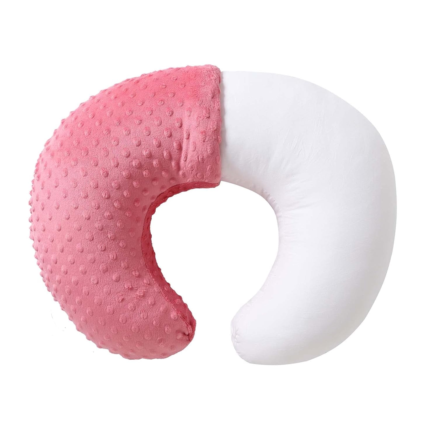 QUENESS Nursing Pillow with Soft Cover for Breastfeeding and Tummy Time