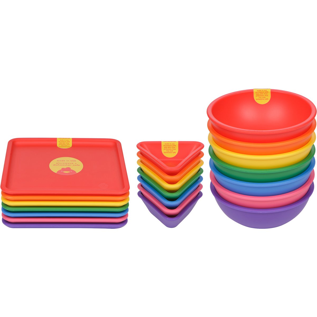 Lollaland 7 Pack BPA Free Toddler Bowls Set