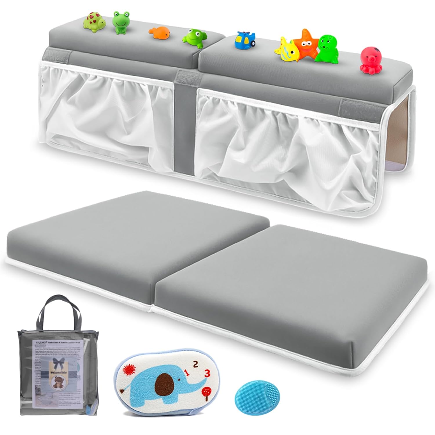 Yalumo Bath Kneeler with Elbow Rest and Pockets