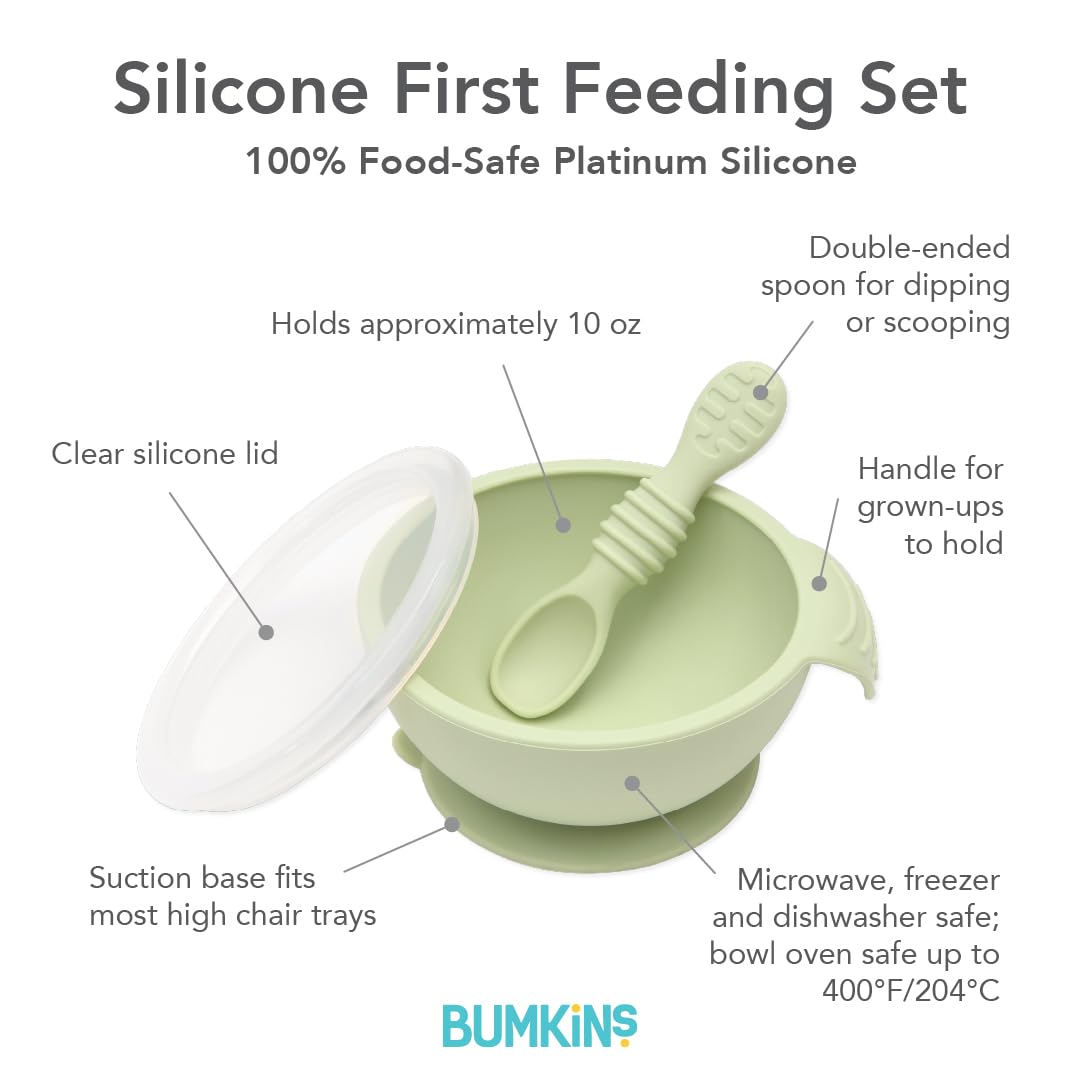 Bumkins Baby Bowl Set for BLW 4 Months Up