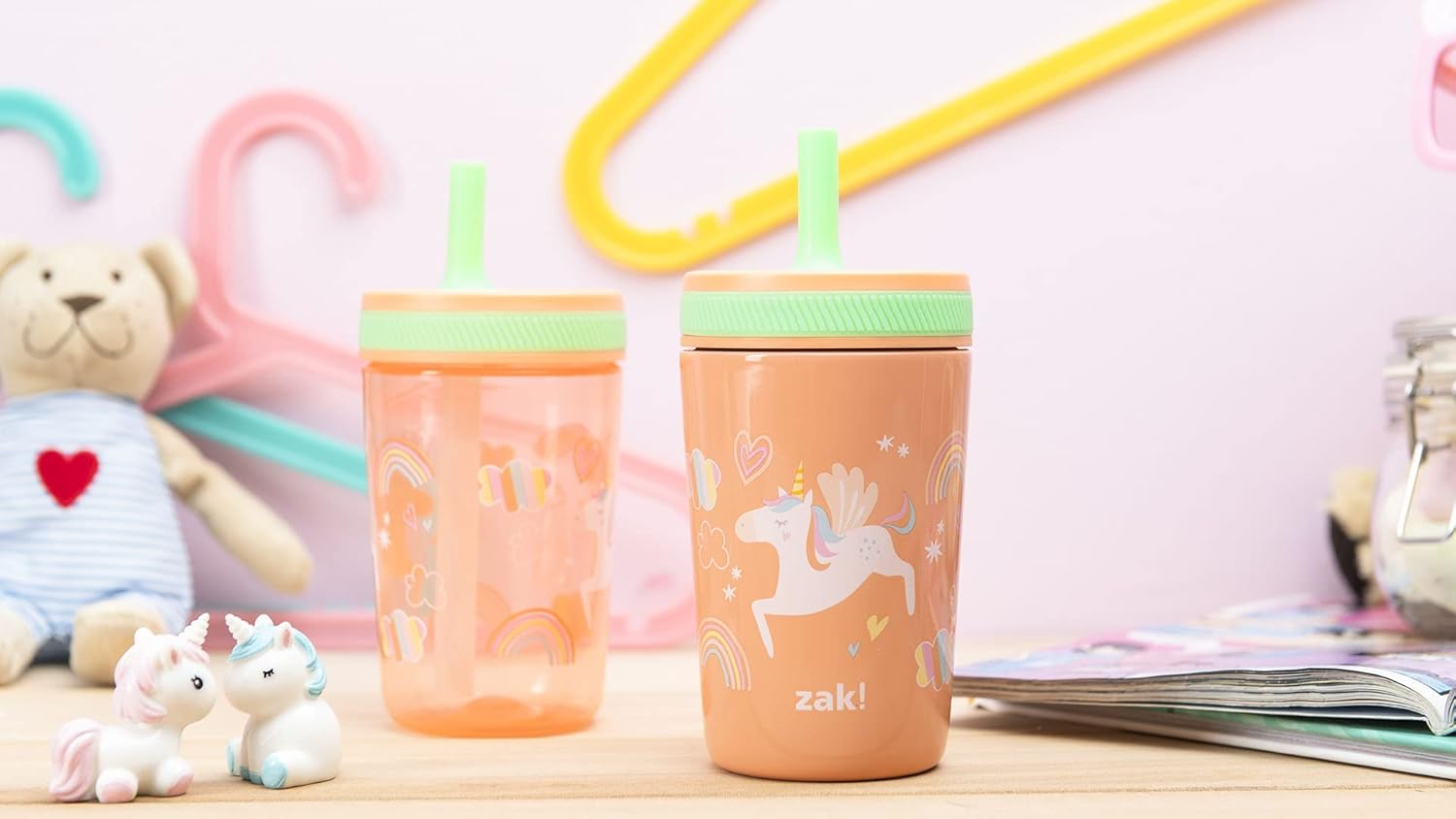 Zak Designs Unicorn Kelso Tumbler Set 3pc 1