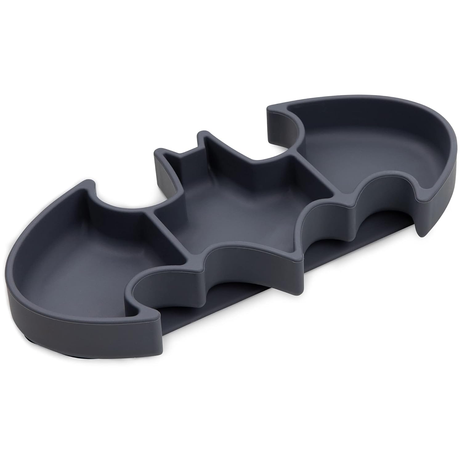 Bumkins Toddler Suction Plate Batman Gray