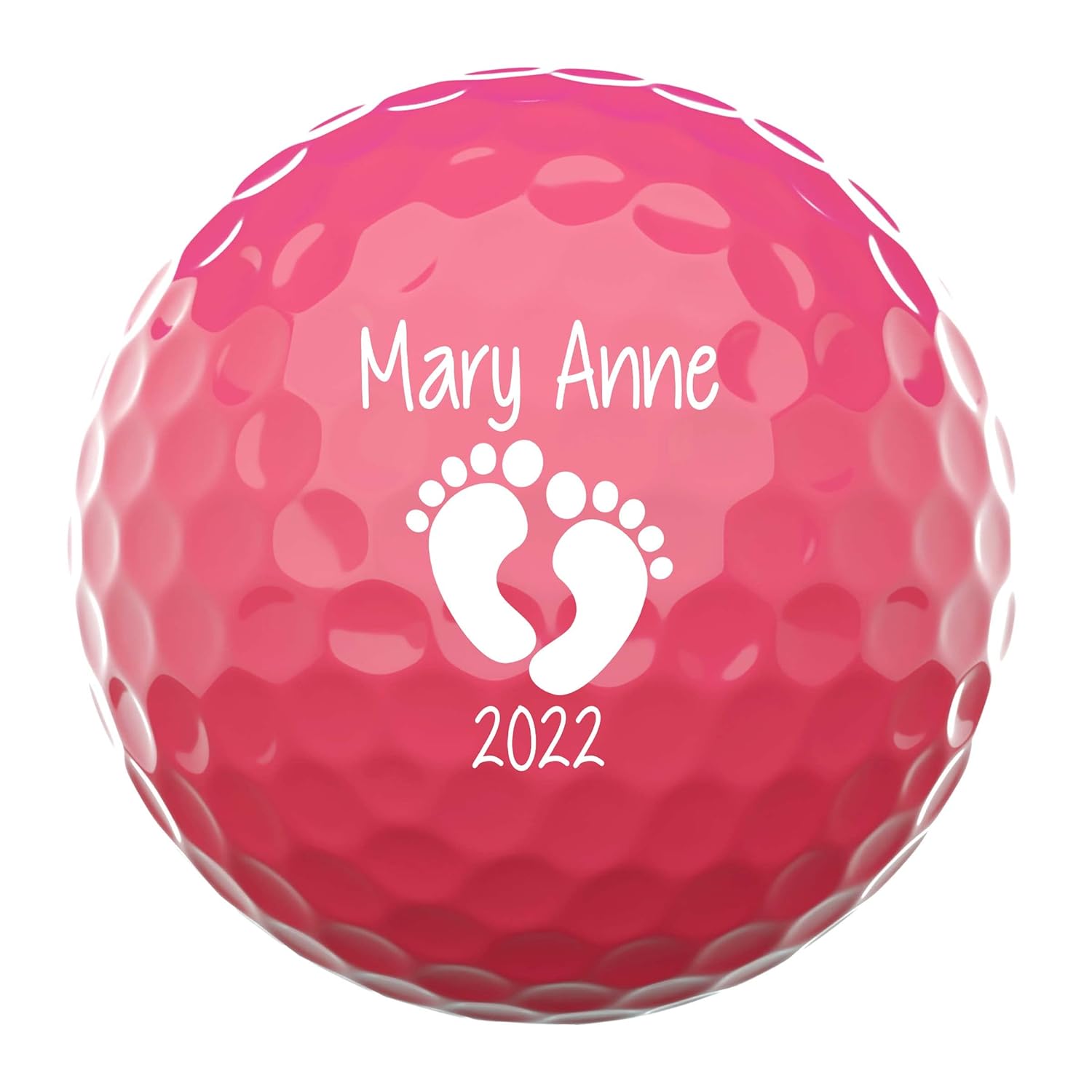 Baby Feet Announcement Personalized Golf Balls Set of 3