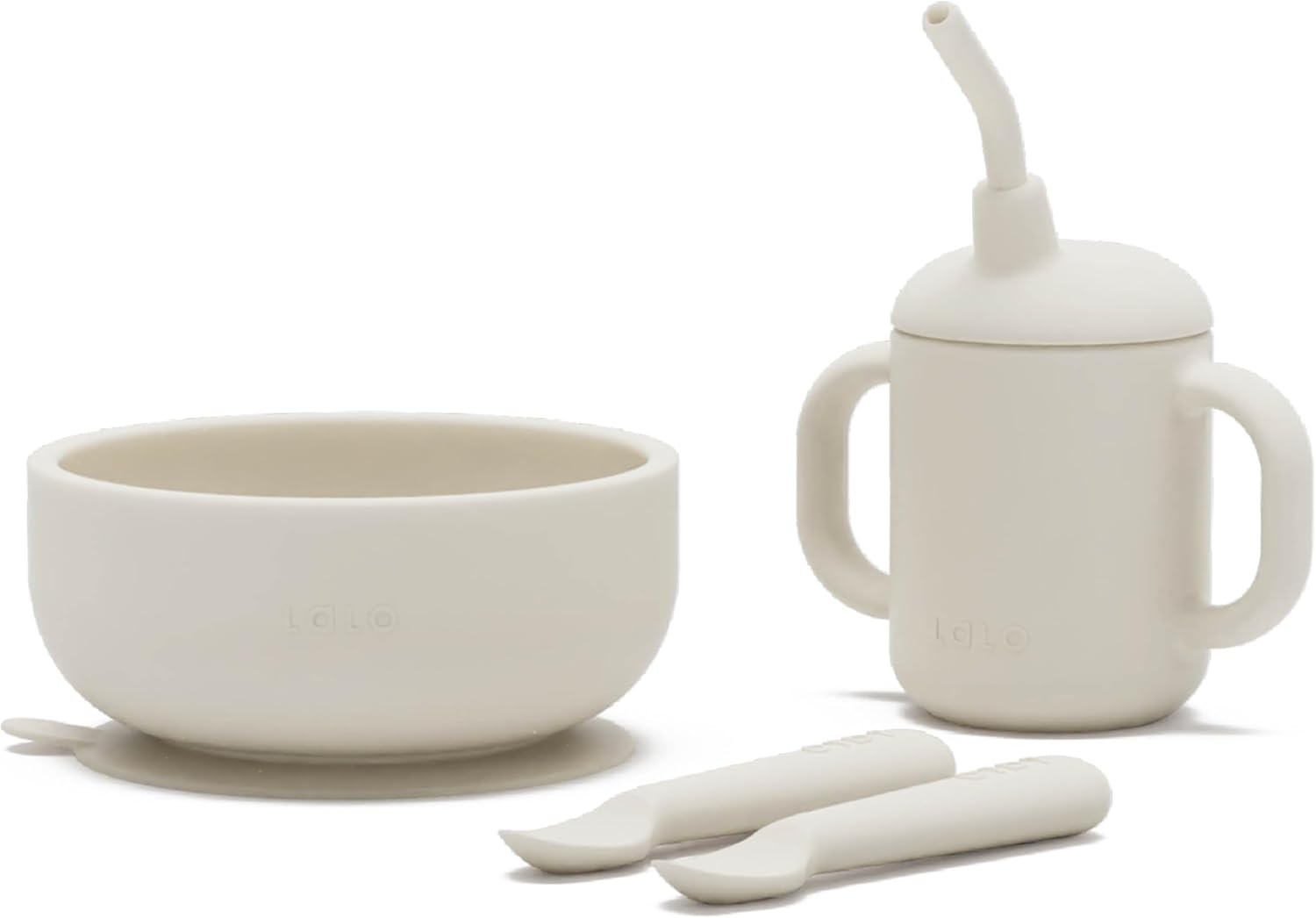 Lalo First Bites 4-Piece Silicone Feeding Set 1