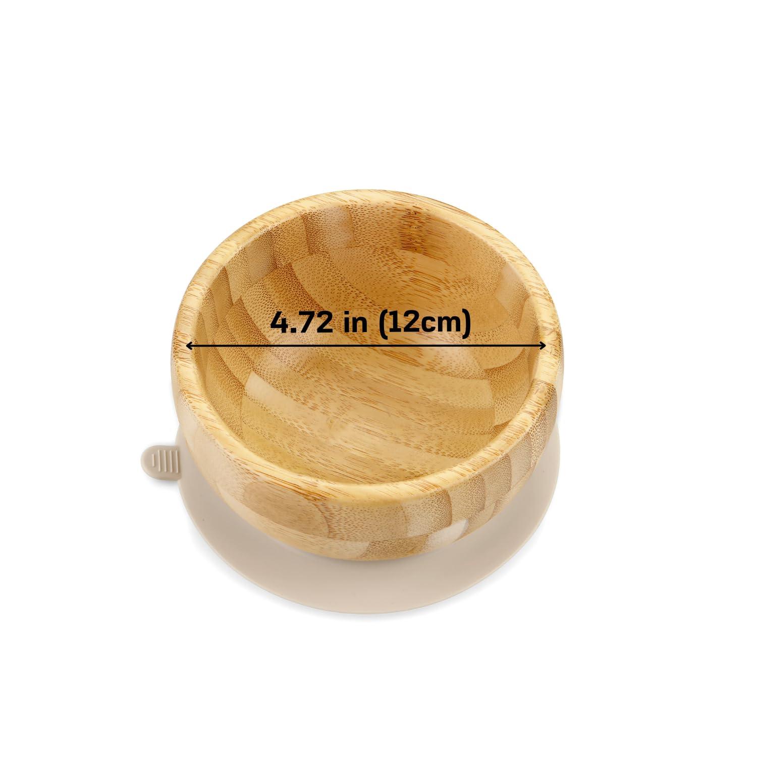 PandaEar Bamboo Suction Bowl with Silicone Spoons