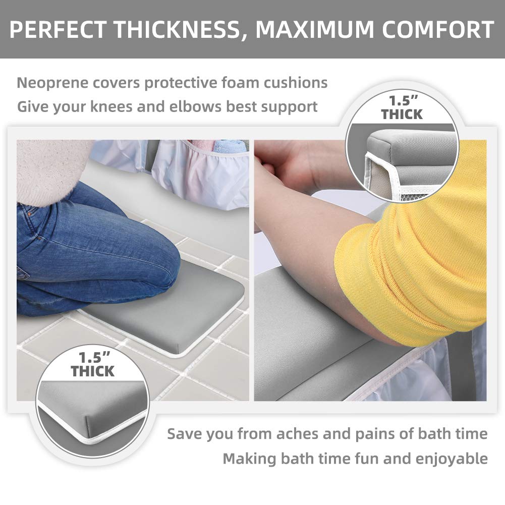 Yalumo Bath Kneeler with Elbow Rest and Pockets