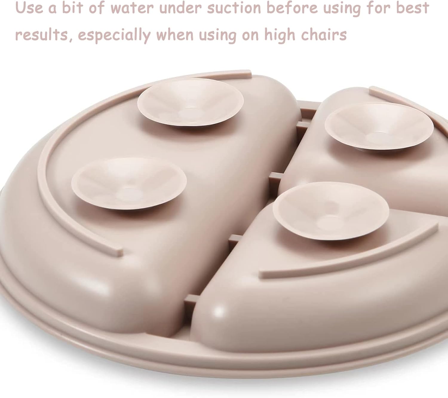 PandaEar Silicone Baby Feeding Set 2 Pack - BPA Free Divided Plate Cups