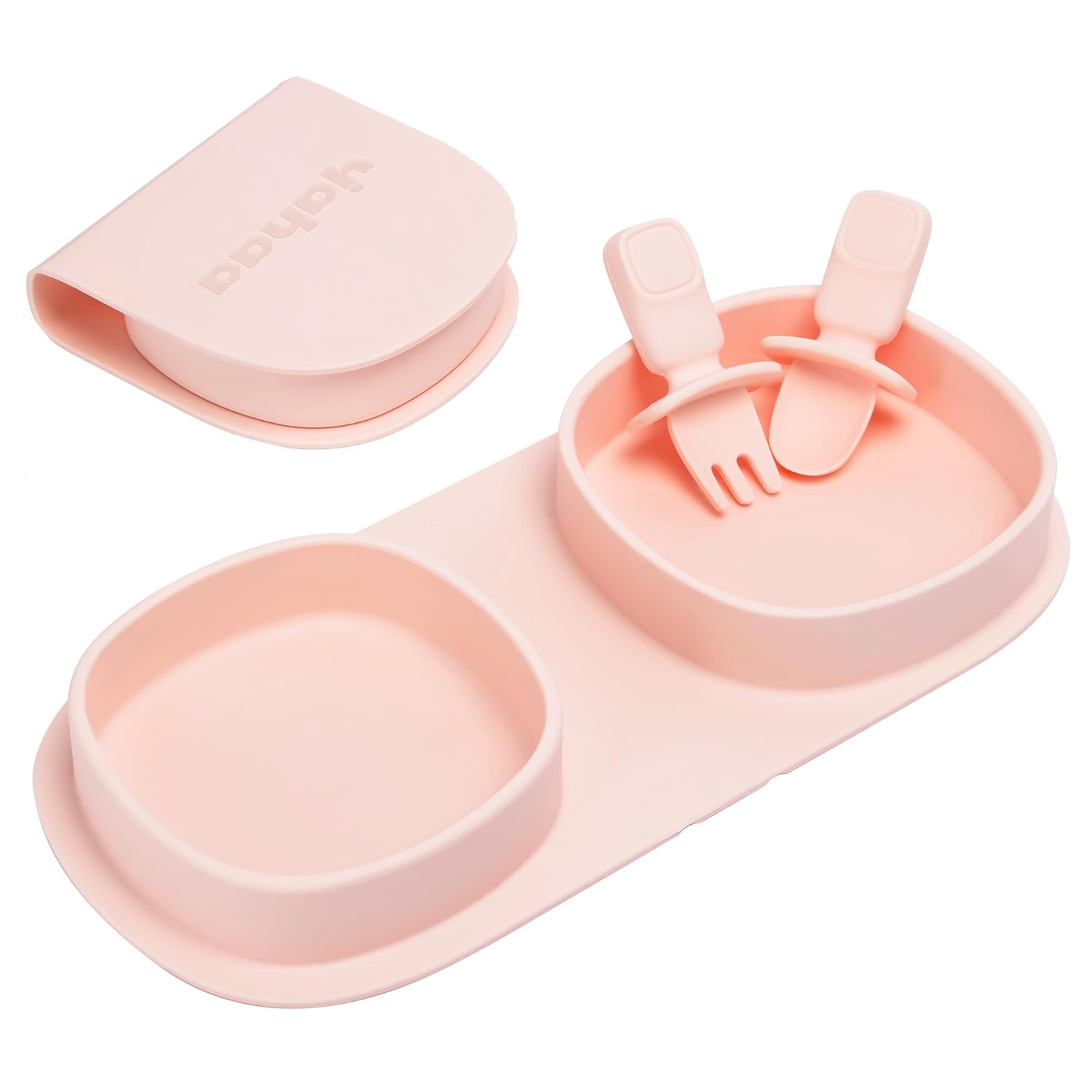Yahaa Foldable Baby Plates with Forks and Spoons 1