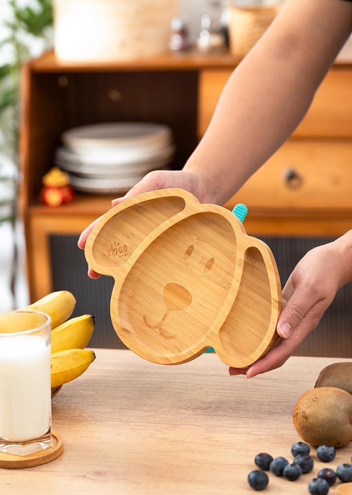 Xboo Toddler Bamboo Suction Plates BPA Free