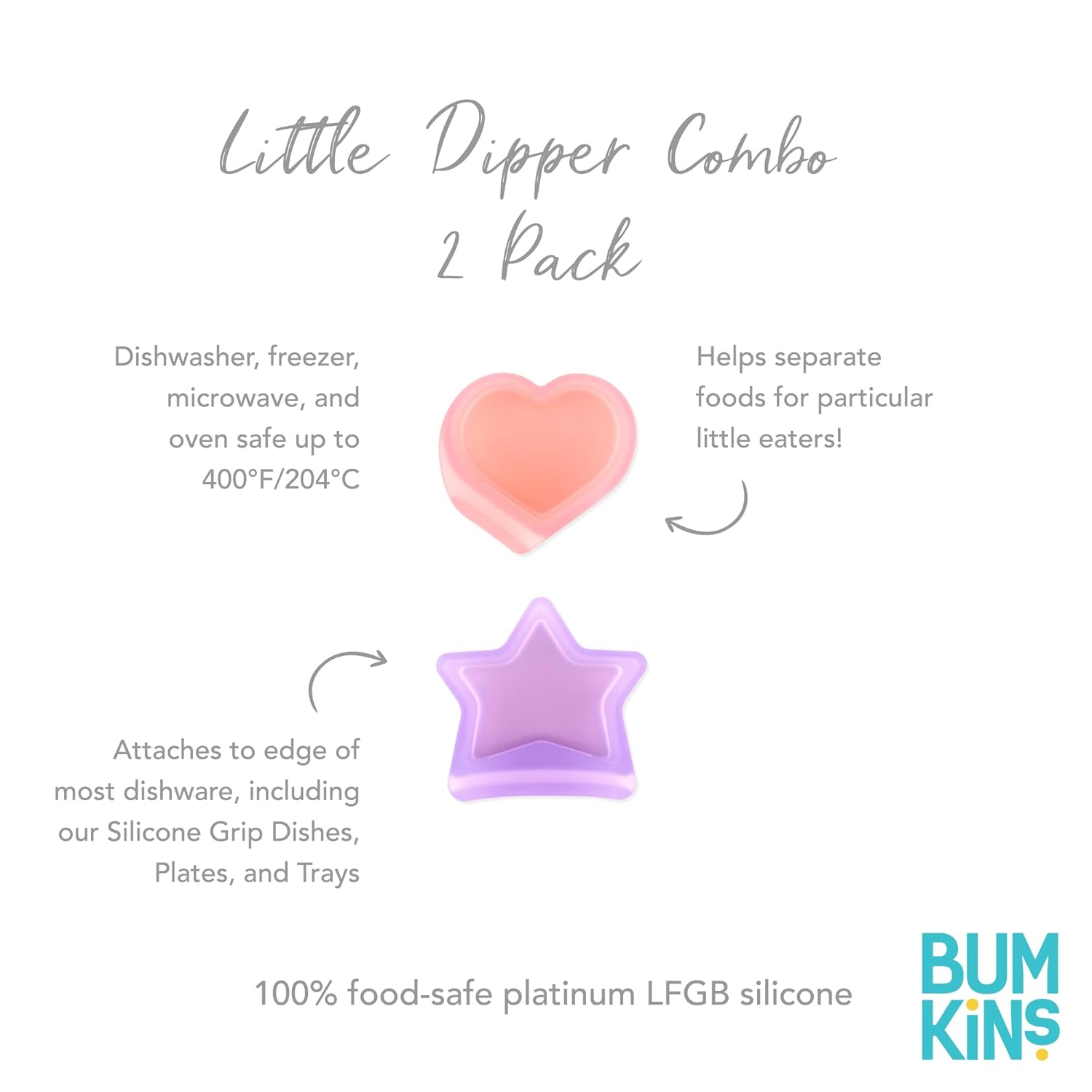 Bumkins Baby Silicone Little Dippers for 6 Months Up