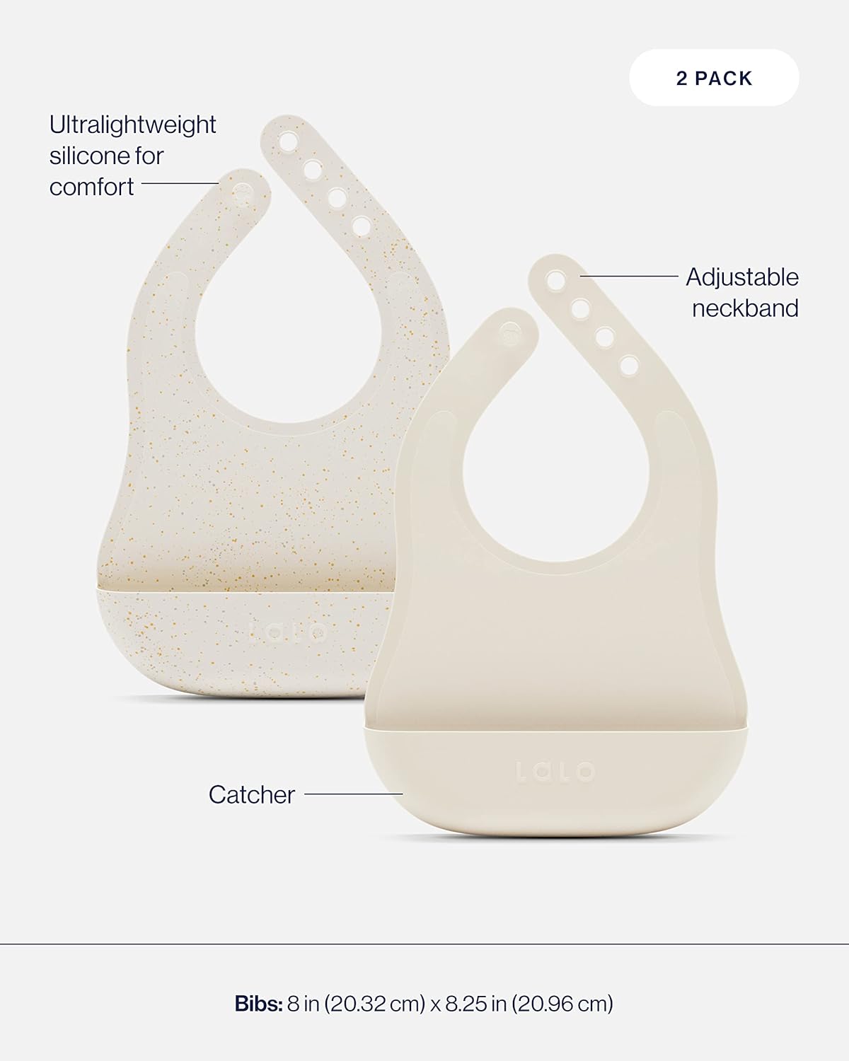 Lalo First Bites Baby Feeding Set - 6 Pieces Non-Toxic Silicone