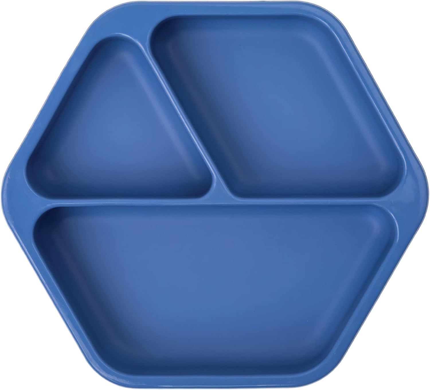 Tiny Twinkle Indigo Suction Baby Plate for Self-Feeding