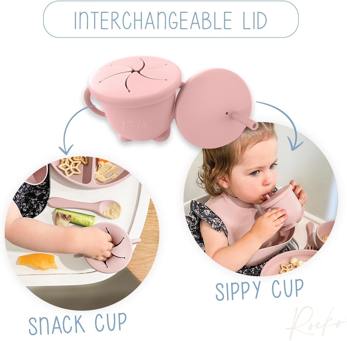 Roeko Silicone Baby Feeding Set - 9 Piece Self-Feeding Tools